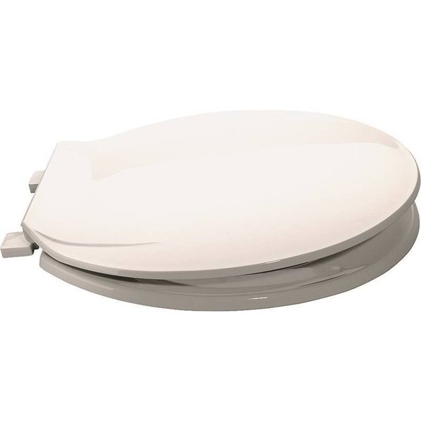 Prosource Toilet Seat Rnd Plastic White KJ-883A1-WH